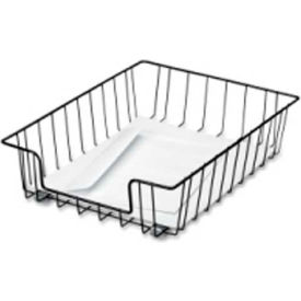 Wire Desk Tray Letter Size 10" x 14" x 3" Black