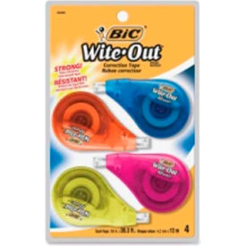 Single Line Correction Tape 1/5" x 39.9' White 4 Pack