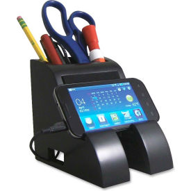 Smart Charge Pencil Cup with USB Hub Black