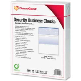 Security Business Checks with Marble Top 8-1/2" x 11" Blue 500 Sheets/Pack