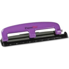 Compact 3-Hole Punch 9/32" Punch Size with 12 Sheet Capacity Purple