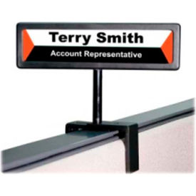 Nameplate Cubicle Sign 13/16" x 4" Black