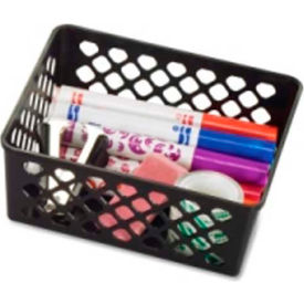 Medium Stackable Supply Basket Black