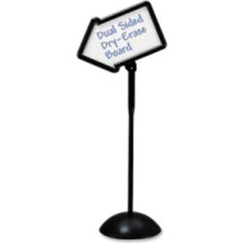 2-Sided Directional Arrow Sign 9" x 26" Black
