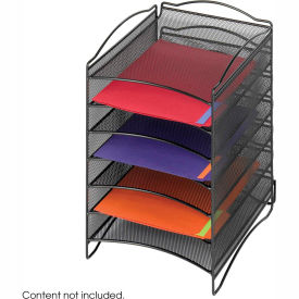 Desktop Organizer with 6 Compartments Black