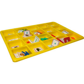 20 Compartment Tray Tan - 17-1/2"L x 12-1/4"W x 1-1/2"H