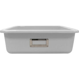 Storage Tote, 14"L x 12"W x 4"H, Orange, Polyethylene