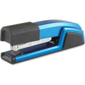 Antimicrobial Full Strip Metal Stapler, 25-Sheet Capacity, Blue