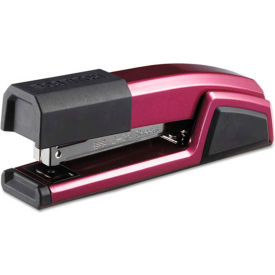 Antimicrobial Metal Stapler, 25-Sheet Capacity, Magenta Wine Metallic