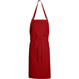 Standard Bib Apron, Red, 30" x 33"