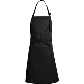 Chef Designs, Premium Bib Apron, Black, 24" x 34"