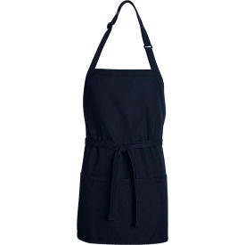 Premium Short Bib Apron, Navy, 28" x 24"