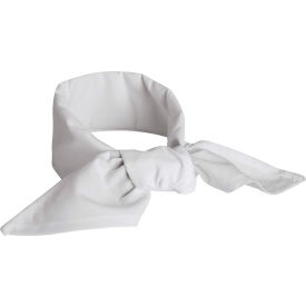 Chef Designs Neckerchief, White, Polyester/Cotton, 40" x 20"