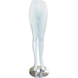 Female Half Mannequin with Base - Lower - White