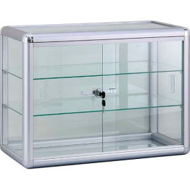 H, Black, 2 shelves, Lock & Key