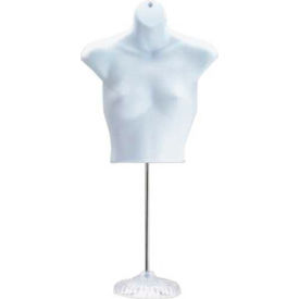 Female Upper Plastic Form on Faux Crystal Base - Black