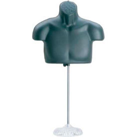 Male Upper Plastic Form on Faux Crystal Base - White