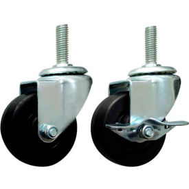 Non-Locking Caster for Pipe Rack System 3" Diameter
