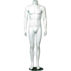 Male Mannequin - Headless, Hands by Side, Legs Straight - Matte Finish