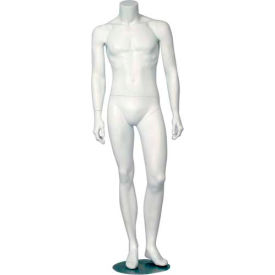 Male Mannequin - Headless, Hands by Side, Left Knee Bent - Matte Finish