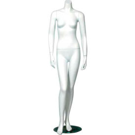 Female Mannequin - Headless, Hands by Side, Legs Straight - Matte Finish