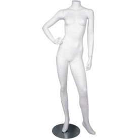 Female Mannequin - Headless, Right Hand on Hip, Left Leg Sideways - Matte Finish