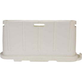 Stackable Safety Poly Barricade, 76-1/2"L, White