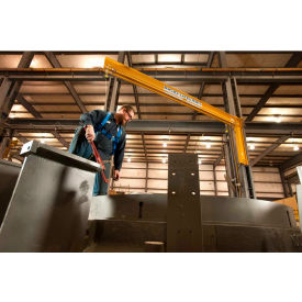 Swing Arm Fall Protection System, 16' x 16', Column/Wall Mount, 1 Person