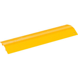 Extruded Aluminum Hose & Cable Crossover, Yellow, 24" x 7-1/8" x 1-1/16"