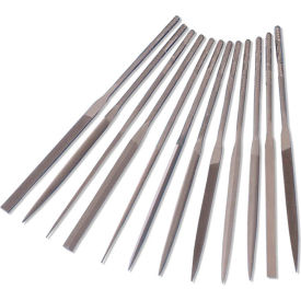 12 Piece Needle File Set Length: 4", Cut 2, No. of Pieces: 12