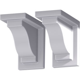 Yorkshire Window Box Decorative Brackets, White (Pack of 2)
