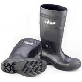 PVC Steel Toe Waterproof Boots, 16" Height, Black, Size 13, 1 Pair