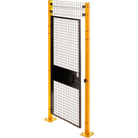 Machine Guard Door, 4'W x 6' 6"H w/1ft Transom, Black