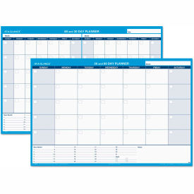 30/60-Day Undated Horizontal Erasable Wall Planner, 48 x 32, Undated