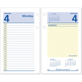 QuickNotes Desk Calendar Refill, 3.5 x 6, Jan to Dec, 2025