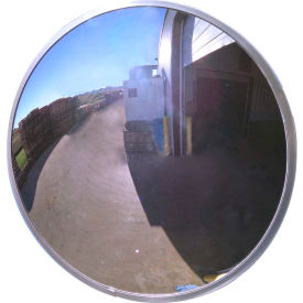 Round Acrylic Convex Mirror, Outdoor, 18" Diameter, 160 Degree Viewing Angle