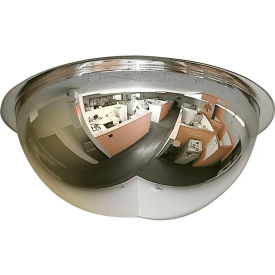 Corner Dome Acrylic Mirror, Indoor, 18" Diameter, 270 Degree Viewing Angle