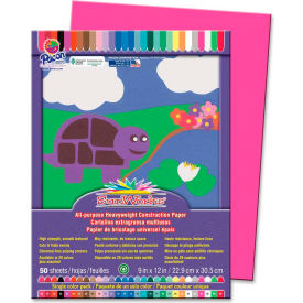 SunWorks Construction Paper 9" x 12" Hot Pink
