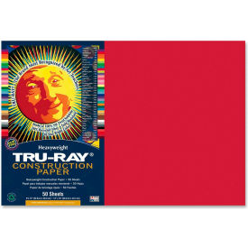 Tru-Ray Construction Paper 12" x 18" Holiday Red