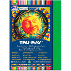 Tru-Ray Construction Paper 9" x 12" Festive Green