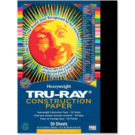 Pacon Tru-Ray Construction Paper 9" x 12" Black