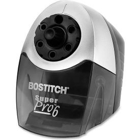 SuperPro 6-Hole Industrial Electric Pencil Sharpener 7.5" x 5" x 9" Gray