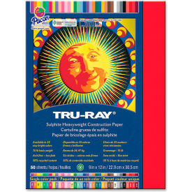 Tru-Ray Construction Paper 9" x 12" Festive Red