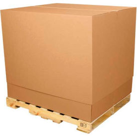 Telescoping Inner Bottom Cargo Boxes, 47-1/4"L x 39-1/2"W x 36"H, Kraft