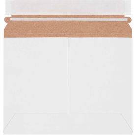 Stayflats Lite Utility Flat Mailers, 8"W x 6"L, White, 200/Pack