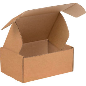 Corrugated Tab Lock Literature Mailers, 9"L x 6-1/4"W x 4"H, Kraft