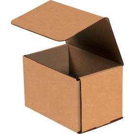 Corrugated Mailers, 6"L x 4"W x 4"H, Kraft