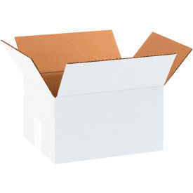 Cardboard Corrugated Boxes, 8"L x 6"W x 4"H, White