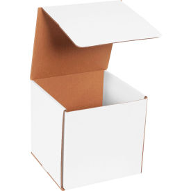 Corrugated Mailers, 7"L x 7"W x 7"H, White