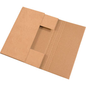Corrugated Easy-Fold Mailers, 18"L x 12"W x 2"H, Kraft